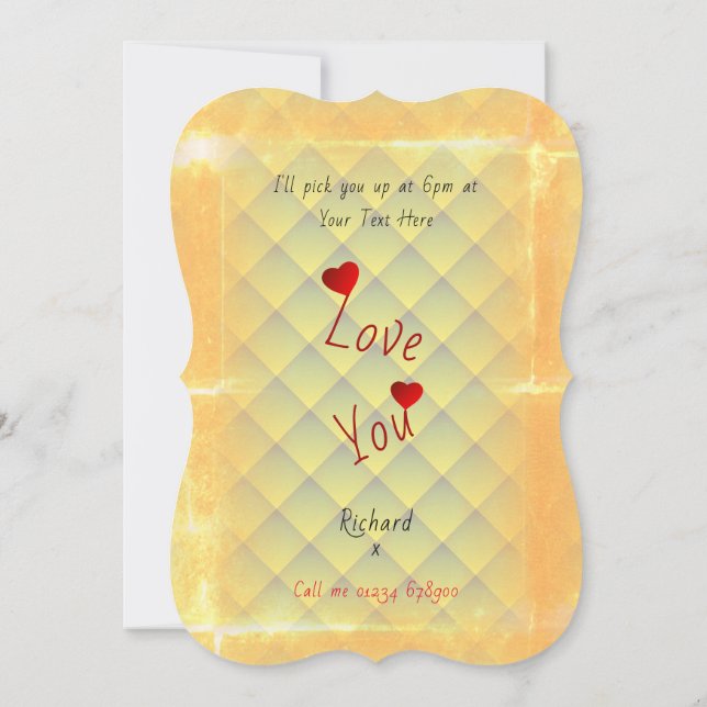 Datum Inbjudningar (Baksida)