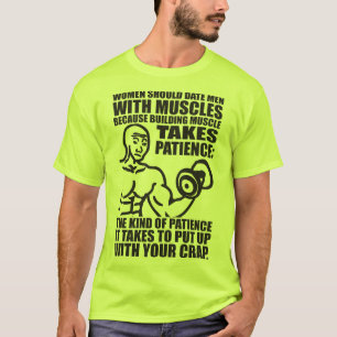 Datum Manar med muskler - ludybuilding T-shirt
