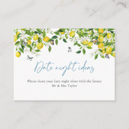 Datum och kvällsideer | Lemon-Möhippa Tilläggskort