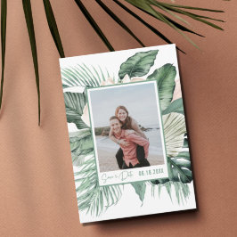 Datumbesparing för det botaniska Tropiska fotot i Spara Datumet