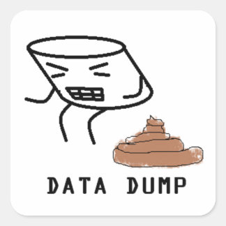 Datumdumpen Fyrkantigt Klistermärke
