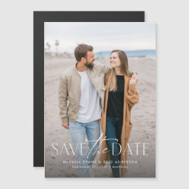 Datumet sparas med enkel snyggt av lodräts  magnetisk inbjudningskort