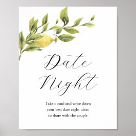 Datumidéer för bröllopsdusch-skölden poster