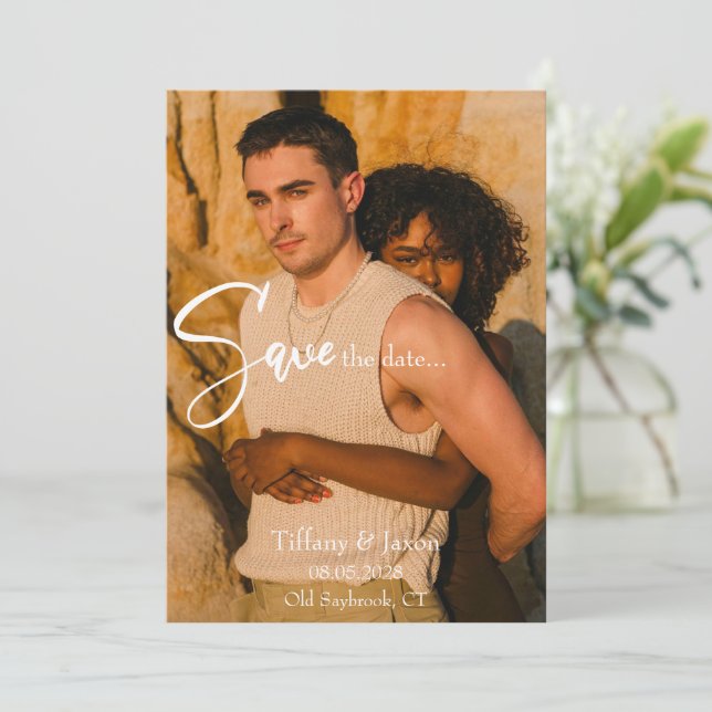 Datumsparande Inbjudningar (Stående Fram)