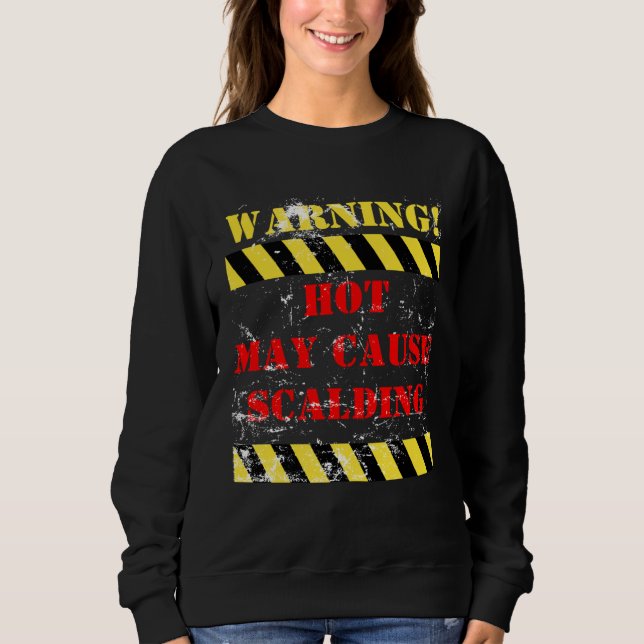 Datumvarning het kan orsaka brännskador t shirt (Framsida)