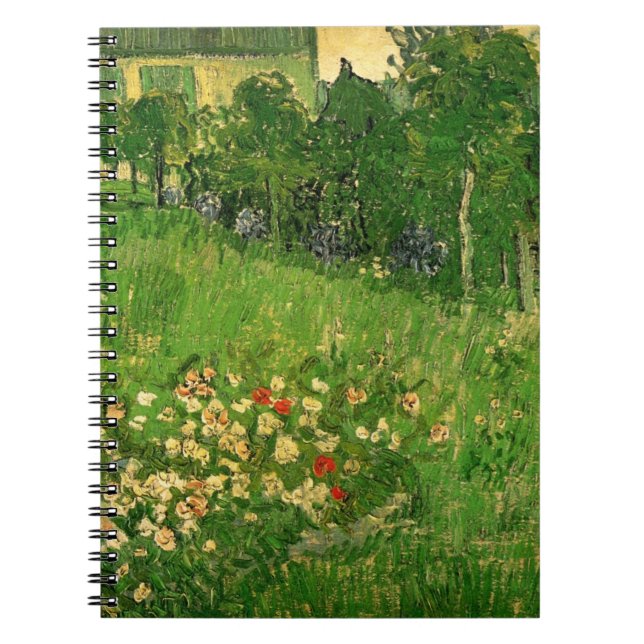 Daubignys Garden av Vincent van Gogh, Le Jardin Anteckningsbok Med Spiral (Framsidan)