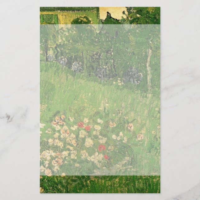 Daubignys Garden av Vincent van Gogh, Le Jardin Brevpapper (Framsida)
