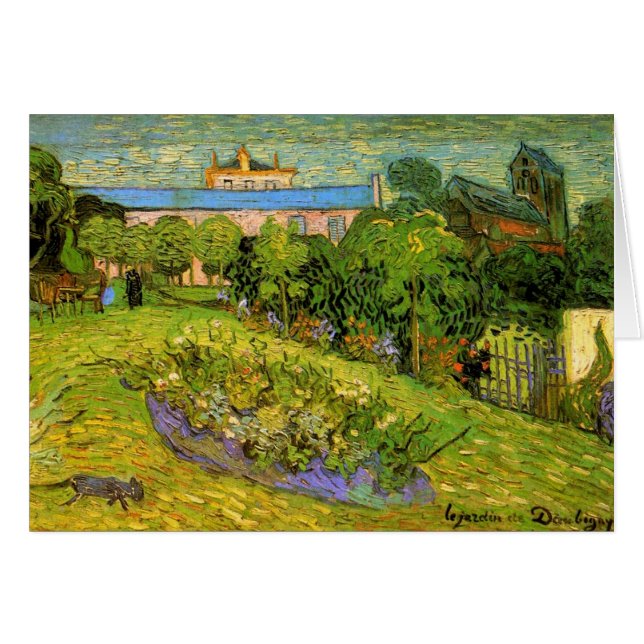 Daubignys Garden av Vincent van Gogh, Le Jardin Hälsningskort (Framsidan Horizontal)