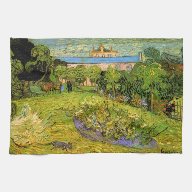 Daubignys Garden av Vincent van Gogh, Le Jardin Kökshandduk (Horisontell)