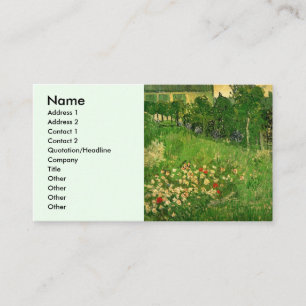 Daubignys Garden av Vincent van Gogh, Le Jardin Visitkort