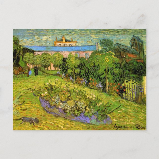 Daubignys Garden av Vincent van Gogh, Le Jardin Vykort (Framsida)
