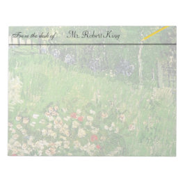 Daubignys Garden, Vincent Van Gogh, vacker. Anteckningsblock