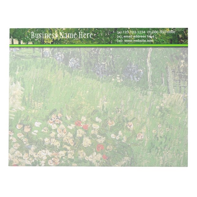Daubignys Garden, Vincent Van Gogh, vacker. Anteckningsblock (Framsida)