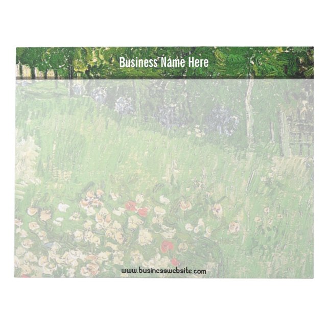 Daubignys Garden, Vincent Van Gogh, vacker. Anteckningsblock (Framsida)