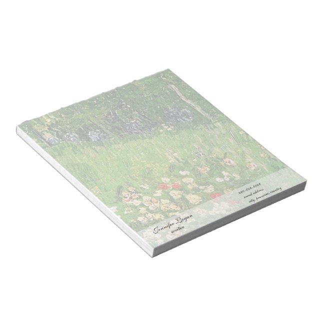 Daubignys Garden, Vincent Van Gogh, vacker. Anteckningsblock (Vinklad)