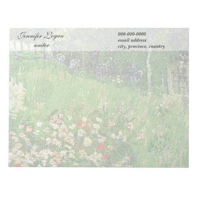 Daubignys Garden, Vincent Van Gogh, vacker. Anteckningsblock (Framsida)