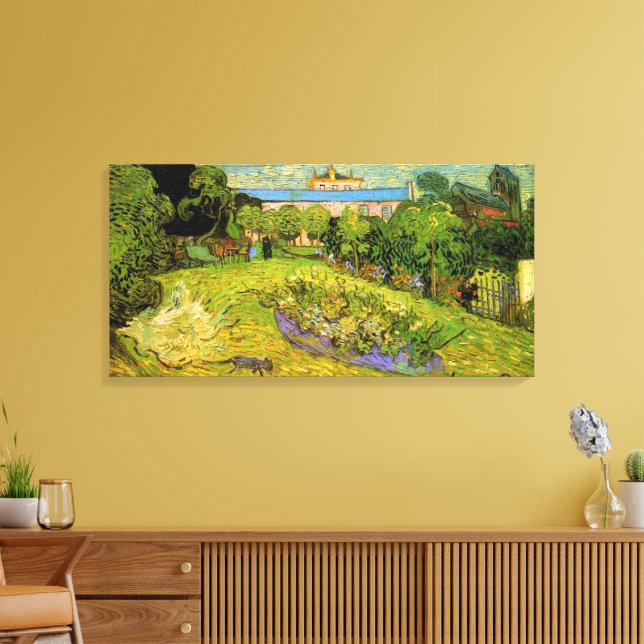 Daubignys trädgård av Vincent van Gogh, Le Jardin Canvastryck (Insitu (Vardagsrum))