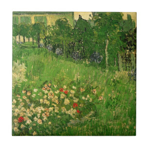 Daubignys trädgård av Vincent van Gogh, Le Jardin Kakelplatta