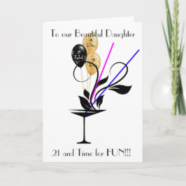 DAUGHTER 21:A BIRTHDAY GREETING CARD KORT