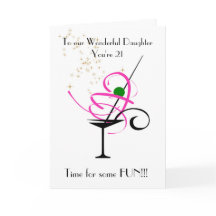 DAUGHTER 21:A BIRTHDAY-KORT