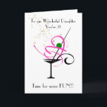 DAUGHTER 21:A BIRTHDAY-KORT KORT<br><div class="desc">KAN ANPASSAS.</div>
