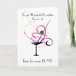 DAUGHTER 21:A BIRTHDAY-KORT KORT