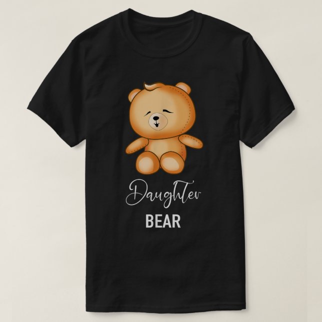 Daughter Bear - Funny Family  T Shirt (Design framsida)
