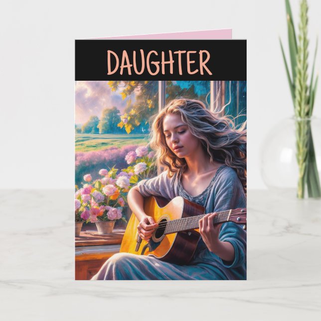 DAUGHTER BIRTHDAY BEAUTIFUL GREETARD KORT (Framsida)