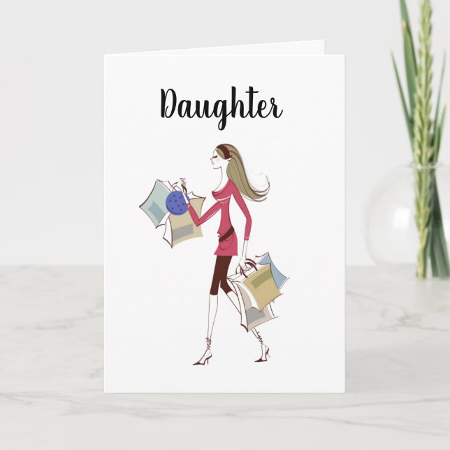 **DAUGHTER** CELEBRAR DIG! BIRTHDAG KORT (Framsida)