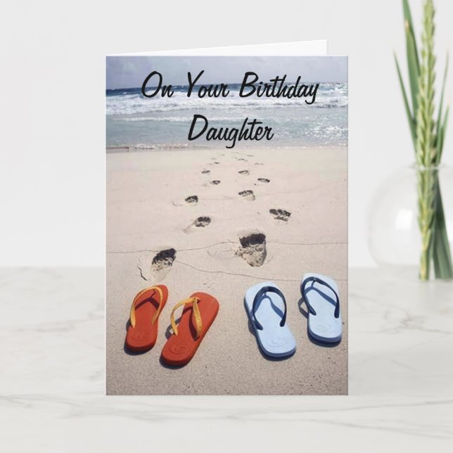 DAUGHTER=DU ÖNSKAS ALLA DIN HJÄRTÖRER KORT (Framsida)