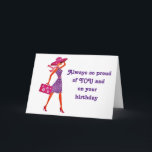 "DAUGHTER" GRATTIS PÅ FÖDELSEDAGEN** KORT<br><div class="desc">Vilket NICE-sätt att säga ***GRATTIS PÅ FÖDELSEDAGEN*** till DITT DAUGHTER. Jag har gjort mer av det här med olika åldrar och glöm inte att du kan ändra ålder och versen på alla mina kort. TACK för att jag stannade i en av mina åtta butiker!</div>