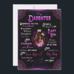 Daughter Lovers | Till min dotter kärlek mamma Inbjudningar<br><div class="desc">Daughter Lovers | Till min dotter du kommer alltid att vara min lilla flicka kärlek din mamma</div>