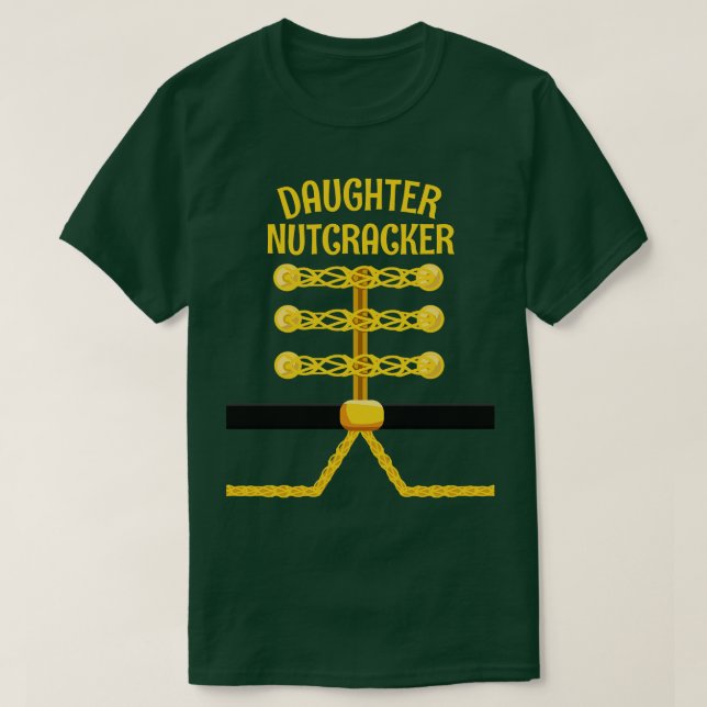 DAUGHTER Nutcracker Matchning Familjejulen T Shirt (Design framsida)