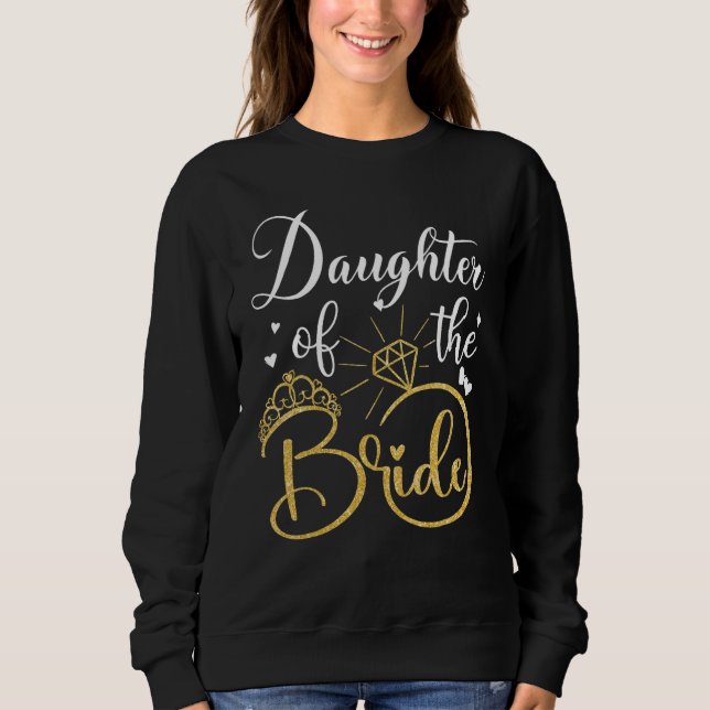 Daughter Of The Bride Wedding Bridal Shower Matchi T Shirt (Framsida)