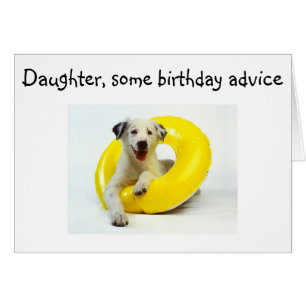 "DAUGHTER"-RÅD OM BIRTHDAG HÄLSNINGSKORT