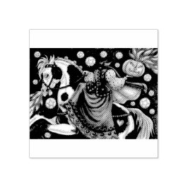 DAUGHTER SÖMNIG HOLLOW HALLOWEEN GUBBER FRIMÄRKE STÄMPEL