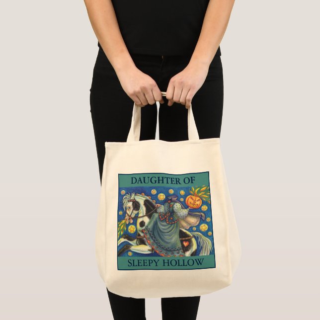 DAUGHTER SÖMNIG HOLLOW HALLOWEN TOTE BAG TYGKASSE (Framsida (produkt))