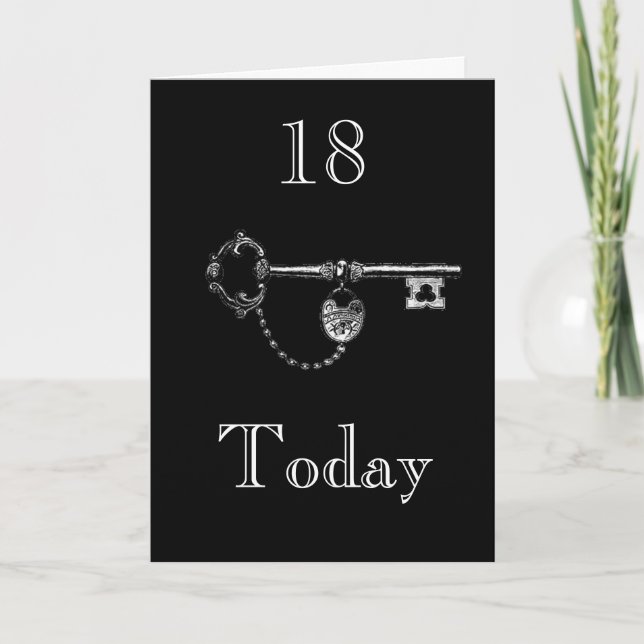 DAUGHTER/SON 18:e BIRTHDAY-KORT Kort (Framsida)