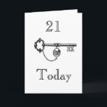 DAUGHTER/SON 21:a BIRTHDAY-KORT Kort<br><div class="desc">KAN ANPASSAS. DU KAN ÄNDRA DIKT FÖR MANN ELLER KVINNAN.</div>