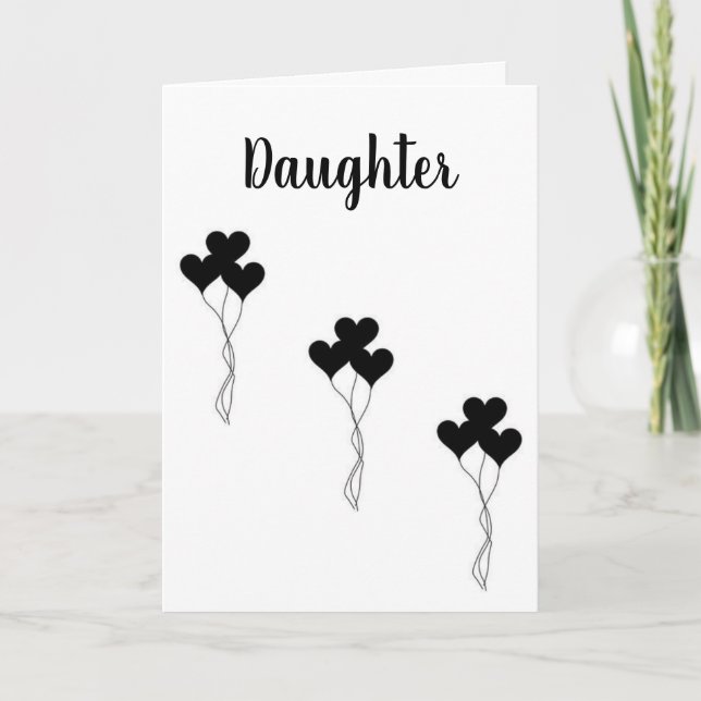 **DAUGHTER** SPECIELL "DU" OCH SPECIELL "BIRTHDAY" KORT (Framsida)