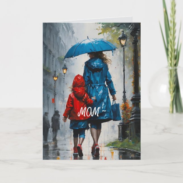 DAUGHTER TILL MAMMA PÅ MORS DAG TACK KORT (Framsida)
