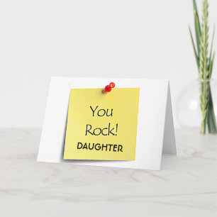 DAUGHTER-YOU "ROCK" HOPE YOUR BIRTHDAY ROCKS TOO KORT