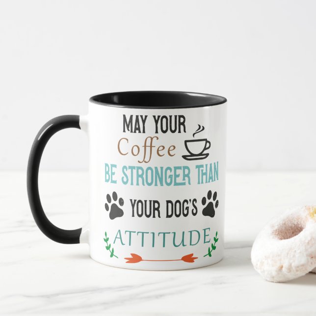 Daughter's Attitude Coffee,dog's mug,coffee mug Mugg (Med munk)