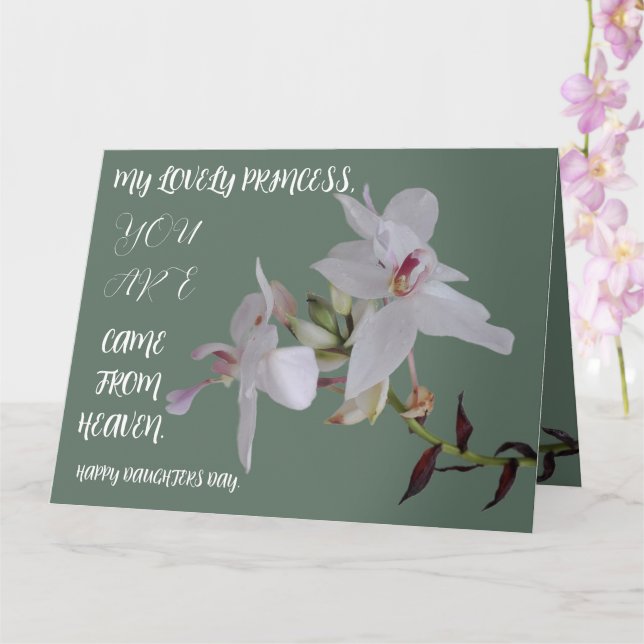 DAUGHTERS DAY FLOWER GIFT KORT (Orkide)