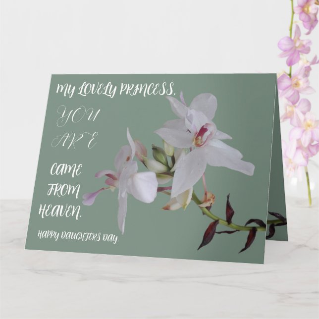 DAUGHTERS DAY FLOWER GIFT KORT (Orkide)