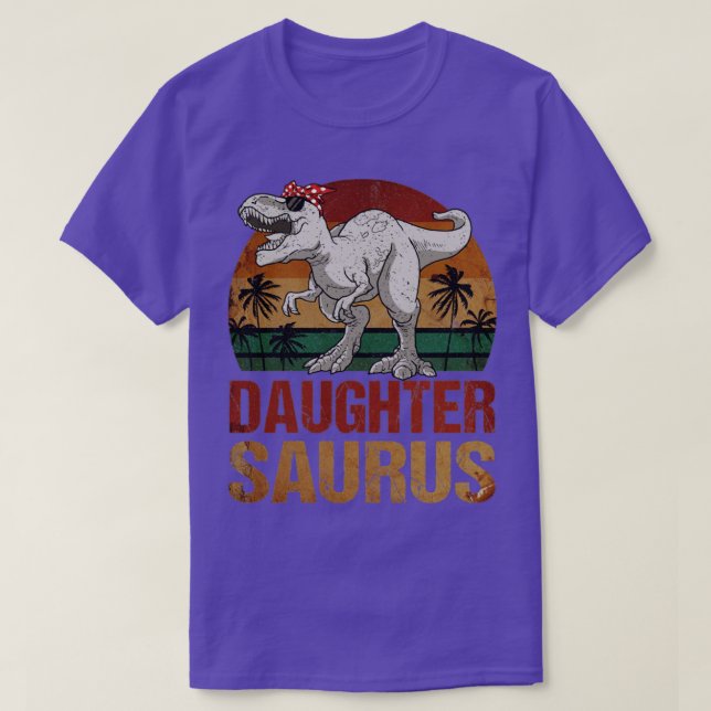 Daughtersaurus T Rex Dinosaur Daughterus Saurus Vi Shirt (Design framsida)
