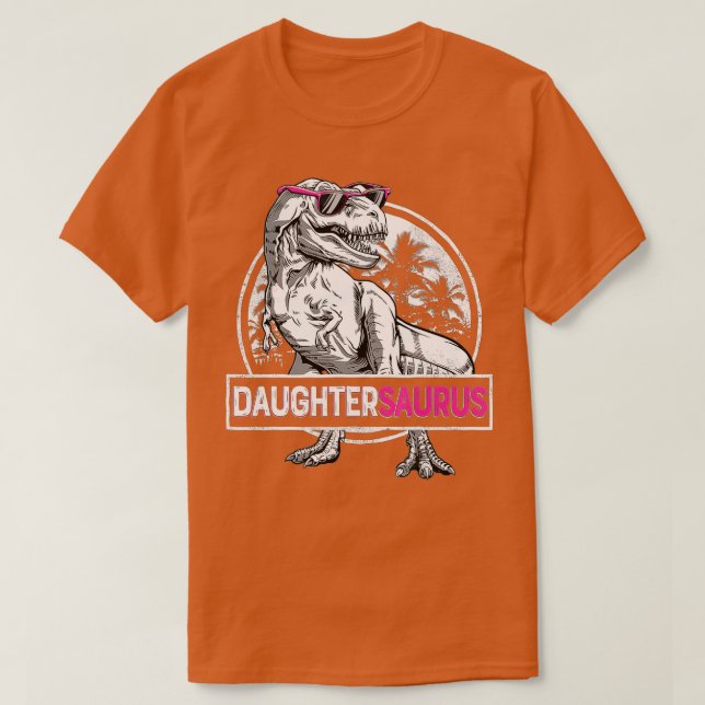 Daughtersaurus T rex Dinosaur Funny Daughter Sauru T Shirt (Design framsida)