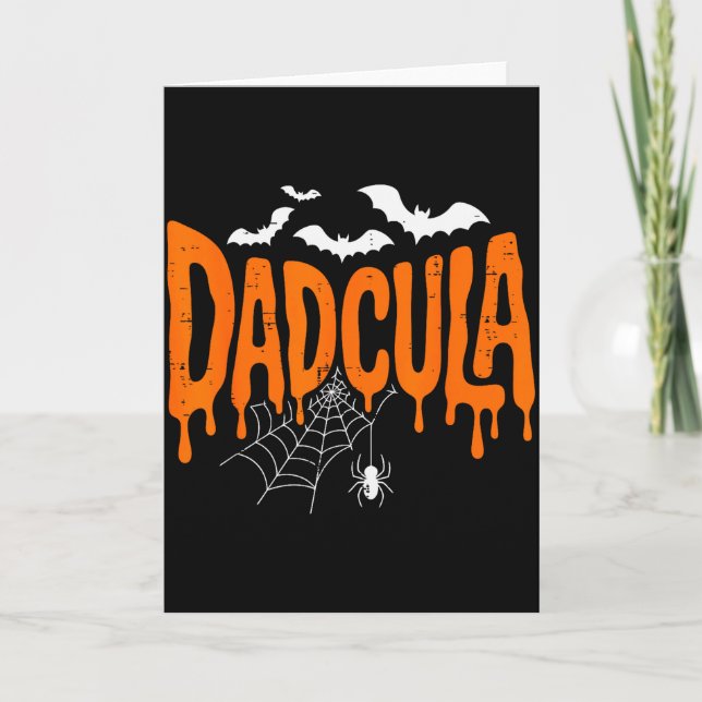 Daula Funny Halloween Dad Costume Sder Bat For Dad Kort (Framsida)