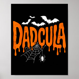 Daula Rolig Halloween Pappa Kostym Sder Fladdermus Poster