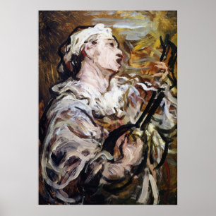 Daumiers Pierrot art poster